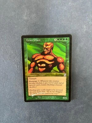 MTG FOIL TIME SPIRAL CRAW GIANT NM MAGIC THE GATHERING TIMESHIFTED GREEN CREATUR - Image 1 of 4