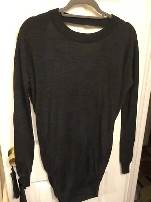 Редкий женский свитер Alexander Wang 100% шерсть вырез детали ̼SZ S - Изображение 1 из 4