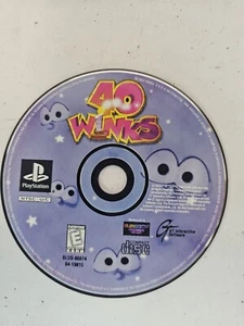 ps1 40 winks disc only HEAVILY SCRATCHED - Picture 1 of 2
