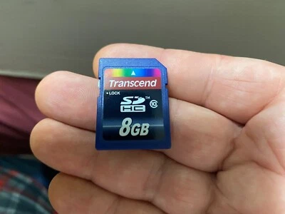 Transcend 8GB Class 10 - SDHC Card - Retail - TS8GSDHC10 - Used - Good Condition - Image 1 of 3