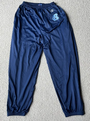 Vintage NCAA North Carolina Tarheels Champion Polyester Pants Men Size Large UNC Cover