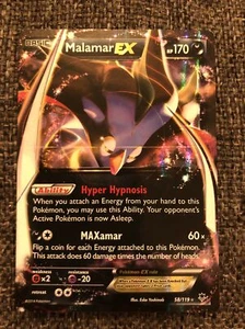Malamar EX 58/119 XY Phantom Forces Rare Holo Pokemon Card TCG 2014 - Picture 1 of 2