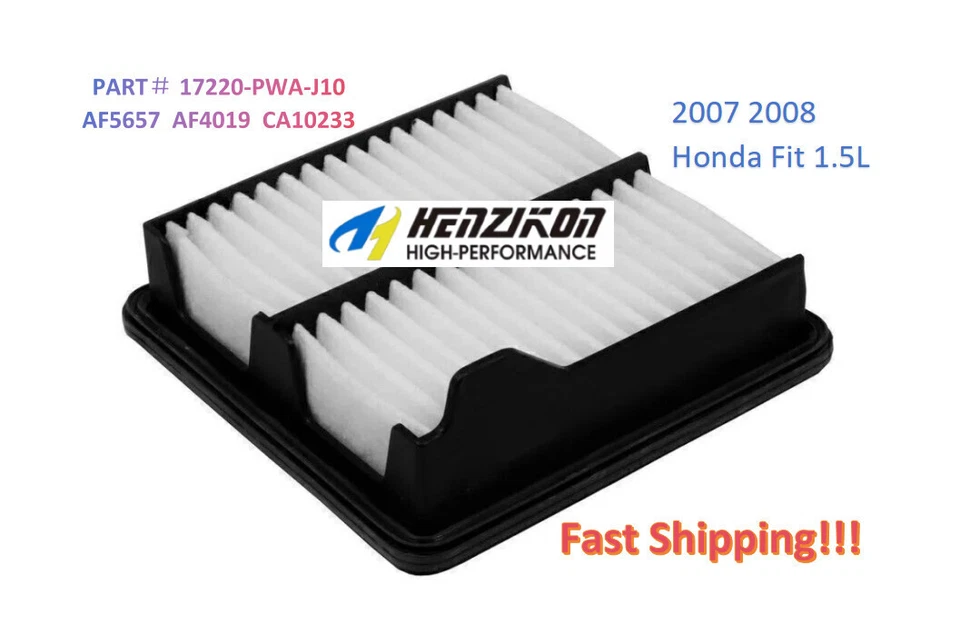 Engine Air filter AF5657 17220-PWA-J10 high-quality for 2007 2008 Honda Fit 1.5L Foto 1 de 3