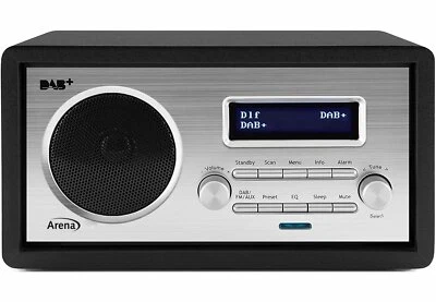 Arena Retro Design Radio HRA1255 DAB+ UKW, AUX IN, Kopfhörer & Weckfunktion - Bild 1 von 2