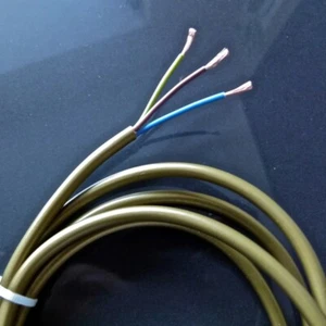 Gold Flex 0,5 mm 3 Kern 2183Y Runde Flexible Kabel Draht Lampen Beleuchtung - Bild 1 von 1