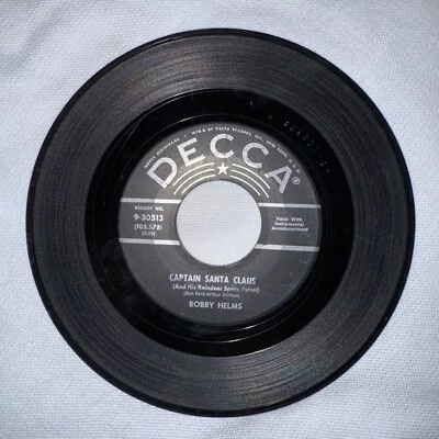 Bobby Helms - Captain Santa Claus/Jingle Bell Rock DECCA 9-30513 - Image 1 of 2