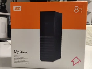WD My Book 8 TB Desktop-Festplatte (USB 3.0, mit Passwortschutz) schwarz, neu - Bild 1 von 3