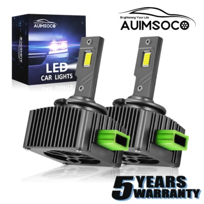 For Audi S4 2009-2016 D3S LED Headlight Bulb Replace HID Xenon 10000K Cool White - Image 1 of 4
