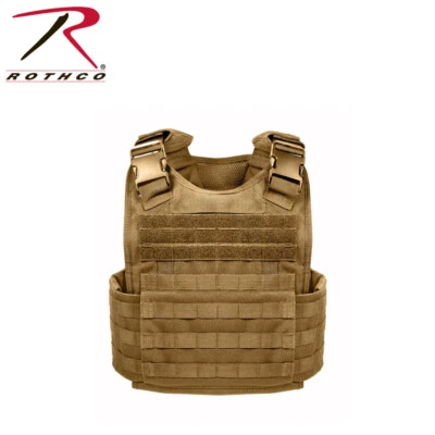 Rothco MOLLE Carrier Vest - Coyote Brown - Image 1 of 3