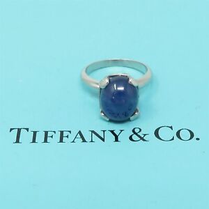 NYJEWEL Tiffany & Co. Platinum 6ct Natural Sapphire Ring