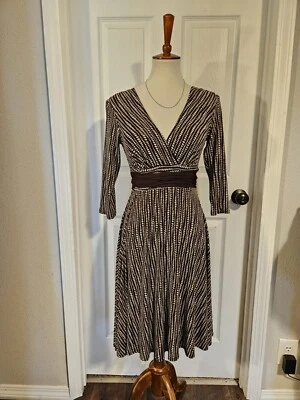 Womens Ruby Rox Brown Polka Dot Dress Size Small Early 2000s  - Image 1 of 4