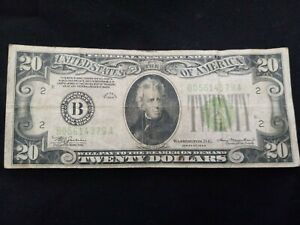 1934 Twenty Dollar Federal Reserve Note