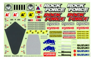 Suzuki Jimny Rock Force 2.2 Decal Sheet Sticker Replacement Part Kyosho RFD-001 - Picture 1 of 2