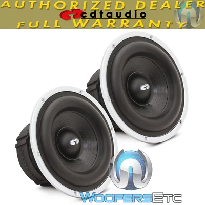 CDT AUDIO ES-06+CRM 6.8" 100W RMS LONG EXCURSION CAR SUBWOOFER BASS SPEAKERS NEW - Image 1 of 4