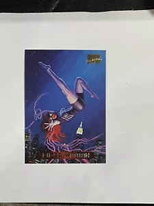 Spider-Woman 1994 Marvel Masterpieces Card Comics #117 Fleet Foil Anime Vintage - Picture 1 of 2