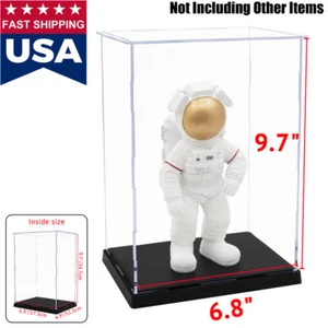 US Acrylic Plastic Display Case Box 10" Self-Install Protection Dustproof Figure - Picture 1 of 12