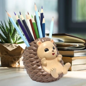 Phone Support Hedgehog Pencil Pen Holder Pencil Storage Box Tabletop Storage - Picture 1 of 12