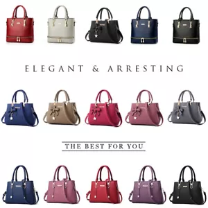 Women Lady Leather Handbag Shoulder Bag Crossbody Satchel Messenger Purse Tote - Picture 1 of 30