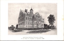 1908, Agricultural Building, University of Maine, ORONO, Maine Postcard