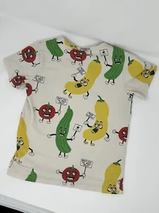 Mini Rodini Vegetable T-shirt Organic Cotton Size 128/134 US Size 6-8 Years  - Picture 1 of 5