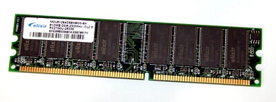 512 MB DDR-RAM 184-pin PC-2700U non-ECC  CL2.5  'Elixir M2U51264DS8HB2G-6K' - Image 1 of 2