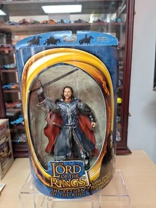 Lord of the Rings Action Figure Super Poseable Aragorn Toybiz Return King 2003 - Picture 1 of 6