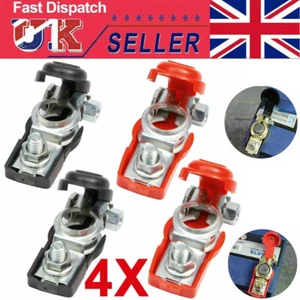 4PCS Battery Terminals Connectors Clamps for Caravan Car Van Motorhome 12V - Picture 1 of 9
