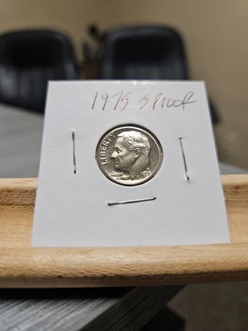 1975-S Proof Roosevelt Dime San Francisco Actual Coin Pictured Cover