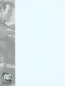 Hoja de boceto de arte original en blanco Jim Lee Superman 2010 SDCC promoción exclusiva - Imagen 1 de 1