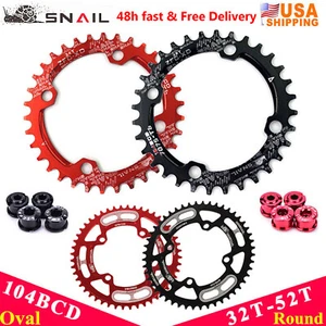 SNAIL 32T-52T Cadenador de Bicicleta de MTB 104BCD Estrecho Ancho Piñón Rueda de Montaña - Imagen 1 de 15