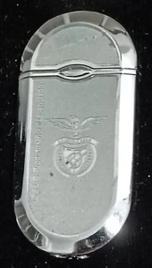 Antique old vintage metal silver lighter engraved Sport Lisboa e Benfica - Picture 1 of 10