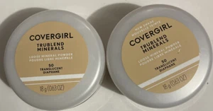 2 Covergirl TruBlend Minerals Loose Mineral Powder #50 Translucent Dúo Packs - Picture 1 of 4