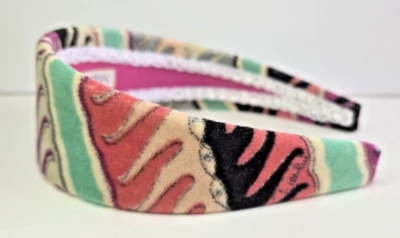 Emilio Pucci - Diadema Abstracta Marilyn Reid con Logo Firma NUEVA 2" Última 1 Foto 1 de 4