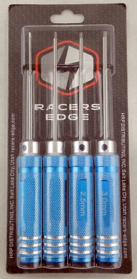 Metric High Speed Steel Hex Driver Set w/Blue Handles - Racers Edge #RCE7215BL - Image 1 of 2