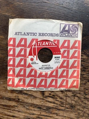 Dusty Springfield HAUNTED Soul 7" vinyl 45 Atlantic Promo MONO/stereo - Image 1 of 4