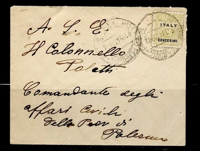 ITALY COVER FKD OVERPRINT ITALY CENTESIMI - Image 1 of 4