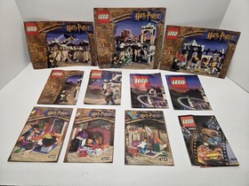 Lot 8 LEGO Harry Potter Manuals + More #4702 4704 4705 4706 4712 4721 4722 4723