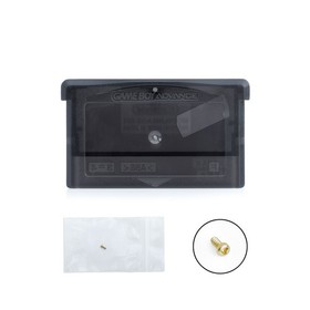 GameBoy Advance [GBA] Game Cartridge Shell [Clear Black] - Made in USA