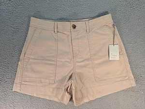 A New Day Stretch Elastizado Women's Chino Shorts Beige Size 12 - Picture 1 of 7