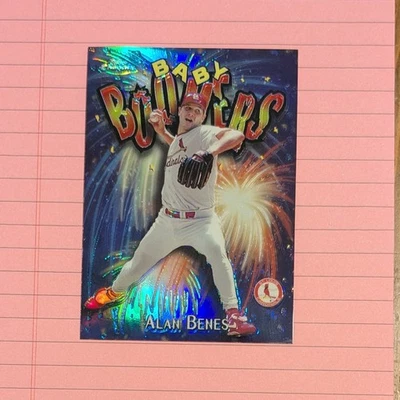 Baby Boomers 1998 refractor cromado refractor Alan Benes #BB15 Foto 1 de 2