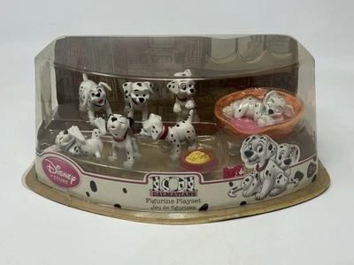 Nuevo juego de estatuillas Dalmations 101 de Disney Store 8 piezas adornos para pasteles Foto 1 de 4