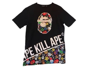 Ape Kill Ape Cartoon Characters Black T-Shirt Medium Hip Hop Culture Graphics - Picture 1 of 8
