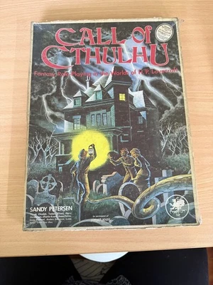 Call of Cthulhu Box Set (1983) - 2nd Edition- Chaosium Inc - very well loved.  - image 1 of 4