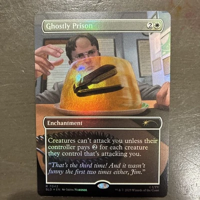 MTG Ghostly Prison 7042 Foil Dwight's Destiny Secret Lair The Office - Image 1 of 3