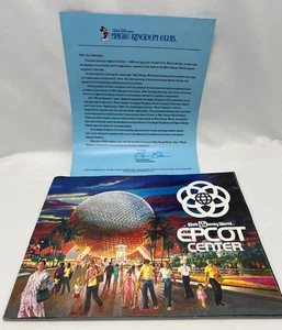 Vintage 1982 Walt Disney World Epcot Center Opening Souvenir Book With Letter - Picture 1 of 7
