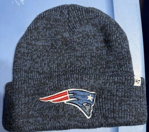 47 Brand New England Patriots Blue Fall Winter NFL Hat - Picture 1 of 2