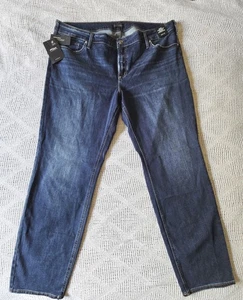SILVER Jean Co Elyse Plus Size Comfort Fit Mid Rise Straight Leg Womens 20 NWT - Picture 1 of 12