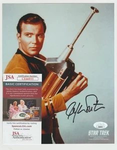 WILLIAM SHATNER Autographed Signed Captain Kirk STAR TREK TV 8" x 10" COA JSA - Picture 1 of 3