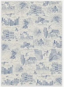Ruggable Spiderman inchiostro blu City Marvel lavabile 9’x 6’ - Foto 1 di 5