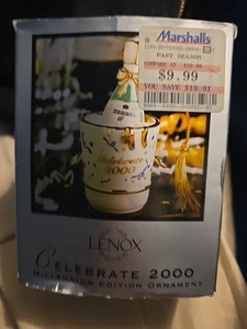 Used in Box: Lenox Celebrate 2000 Millennium Edition Christmas Tree Ornament - Picture 1 of 4
